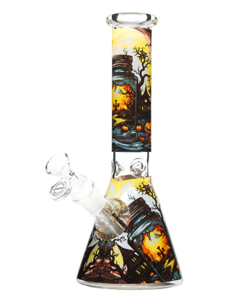 10" Arsenal Haunted Hollow Glass Beaker Bong - Image 3