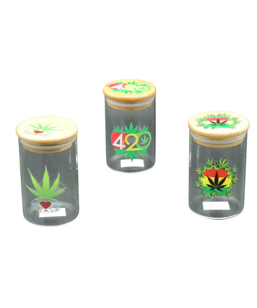 104g Glass Jar With Bamboo Lid
