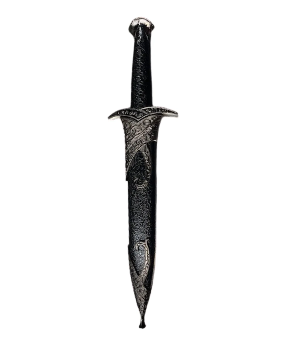 11" Dagger With Black Scabbard