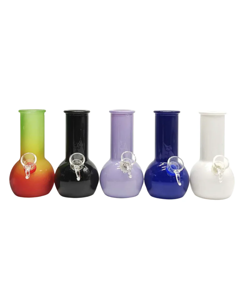 6" Soft Glass Round Base Bong