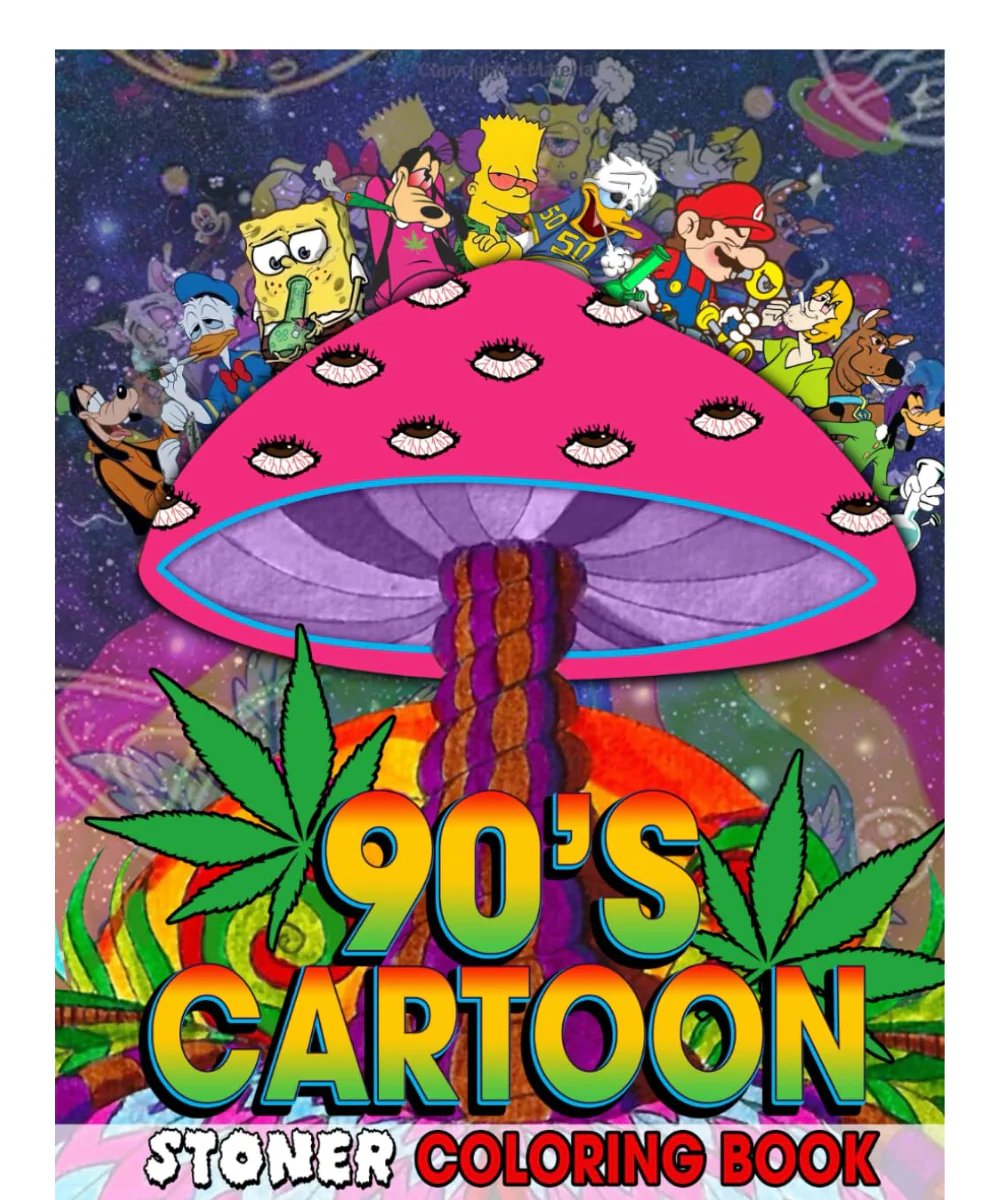 90's Stoner Cartoon Colouring Book