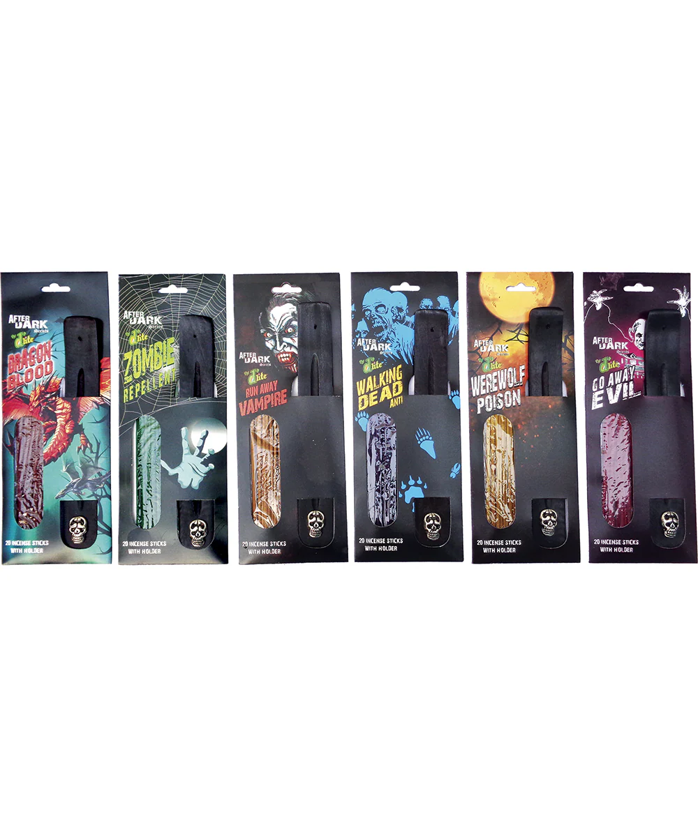 After Dark 20 Incense Sticks & Wooden Burner