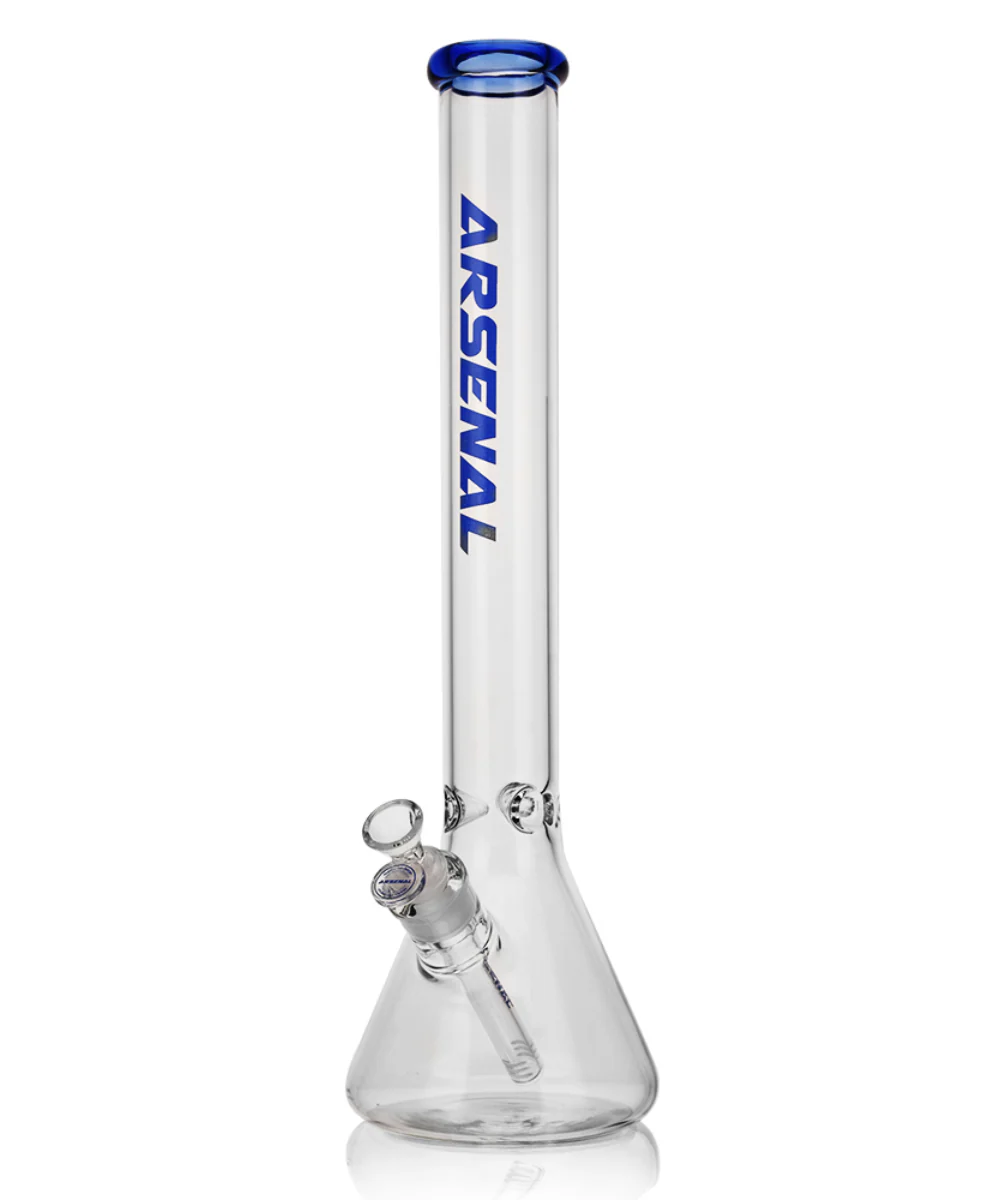 Arsenal 18" Coloured Rim Glass Beaker Bong - Image 2