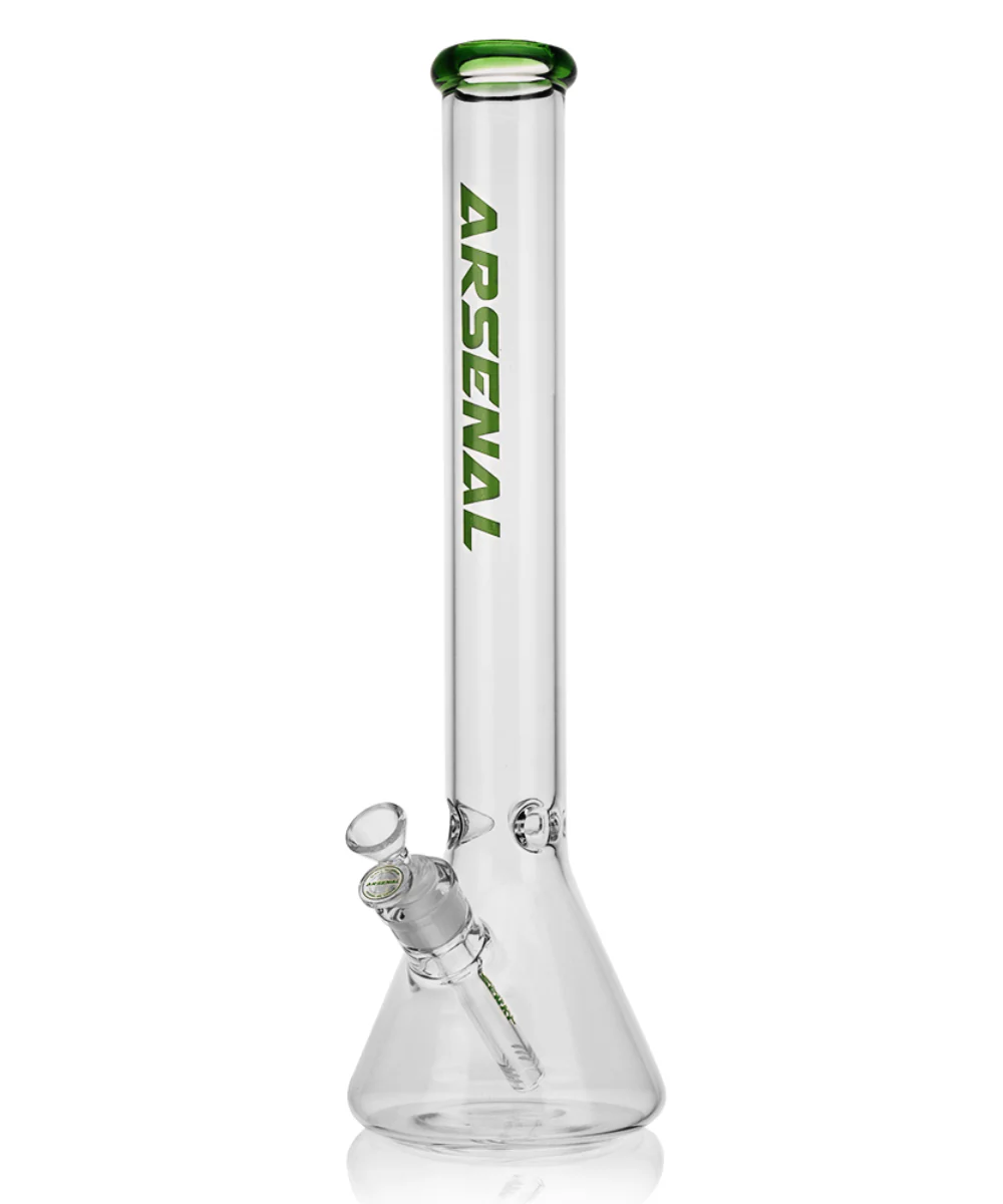 Arsenal 18" Coloured Rim Glass Beaker Bong - Image 3