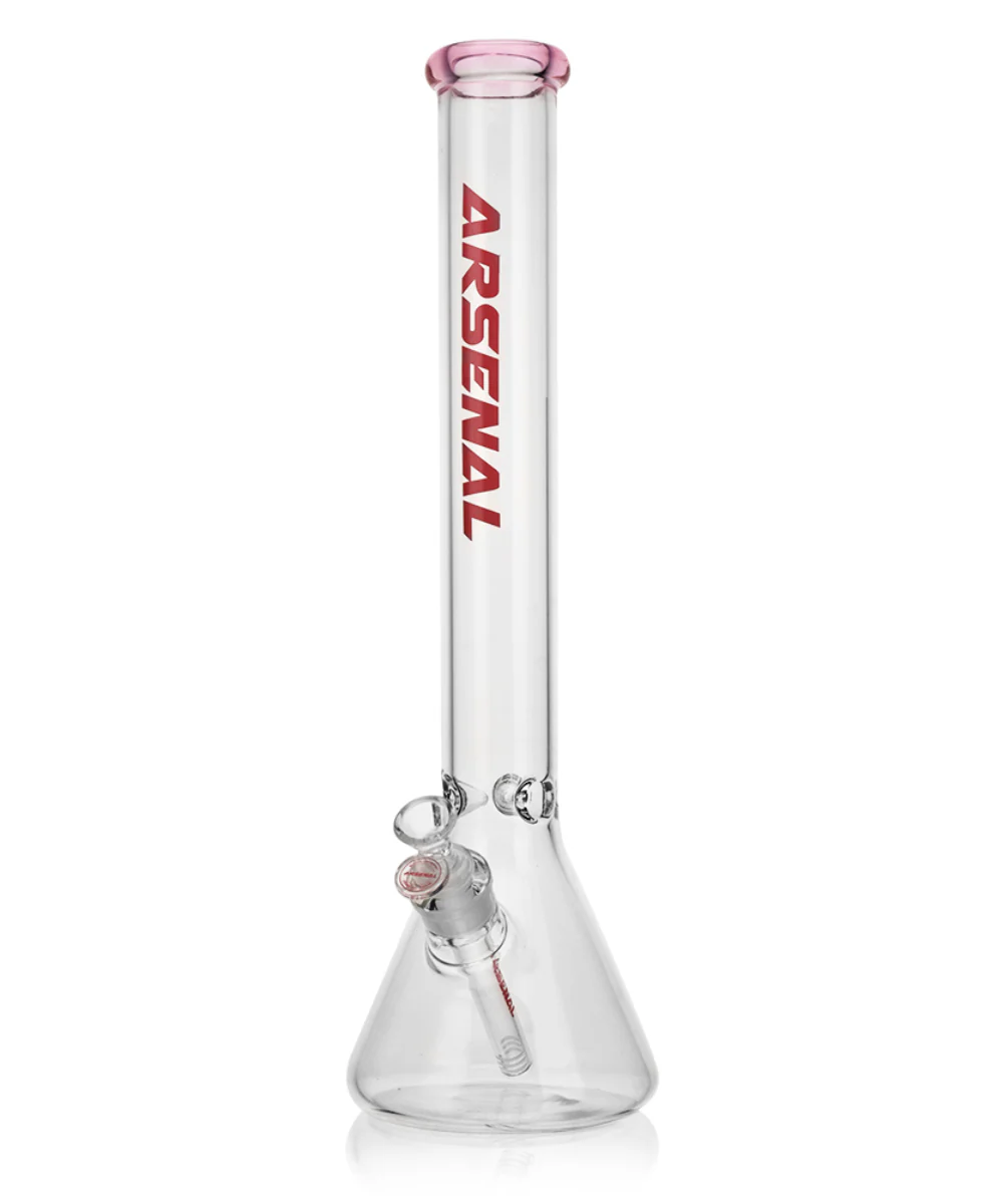 Arsenal 18" Coloured Rim Glass Beaker Bong - Image 4