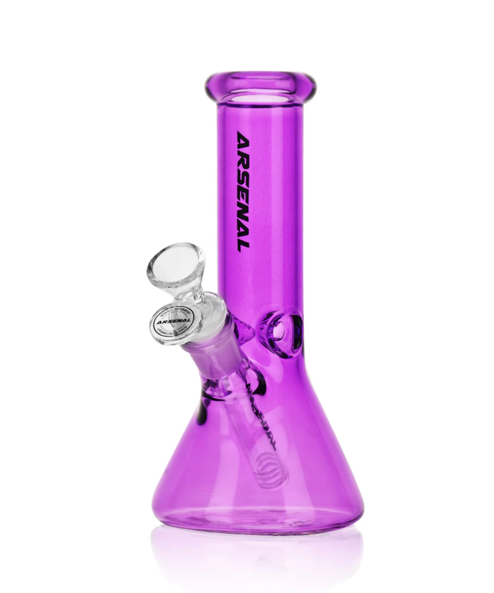 Arsenal 8" Vibrant Hue Glass Beaker Bong - Image 3