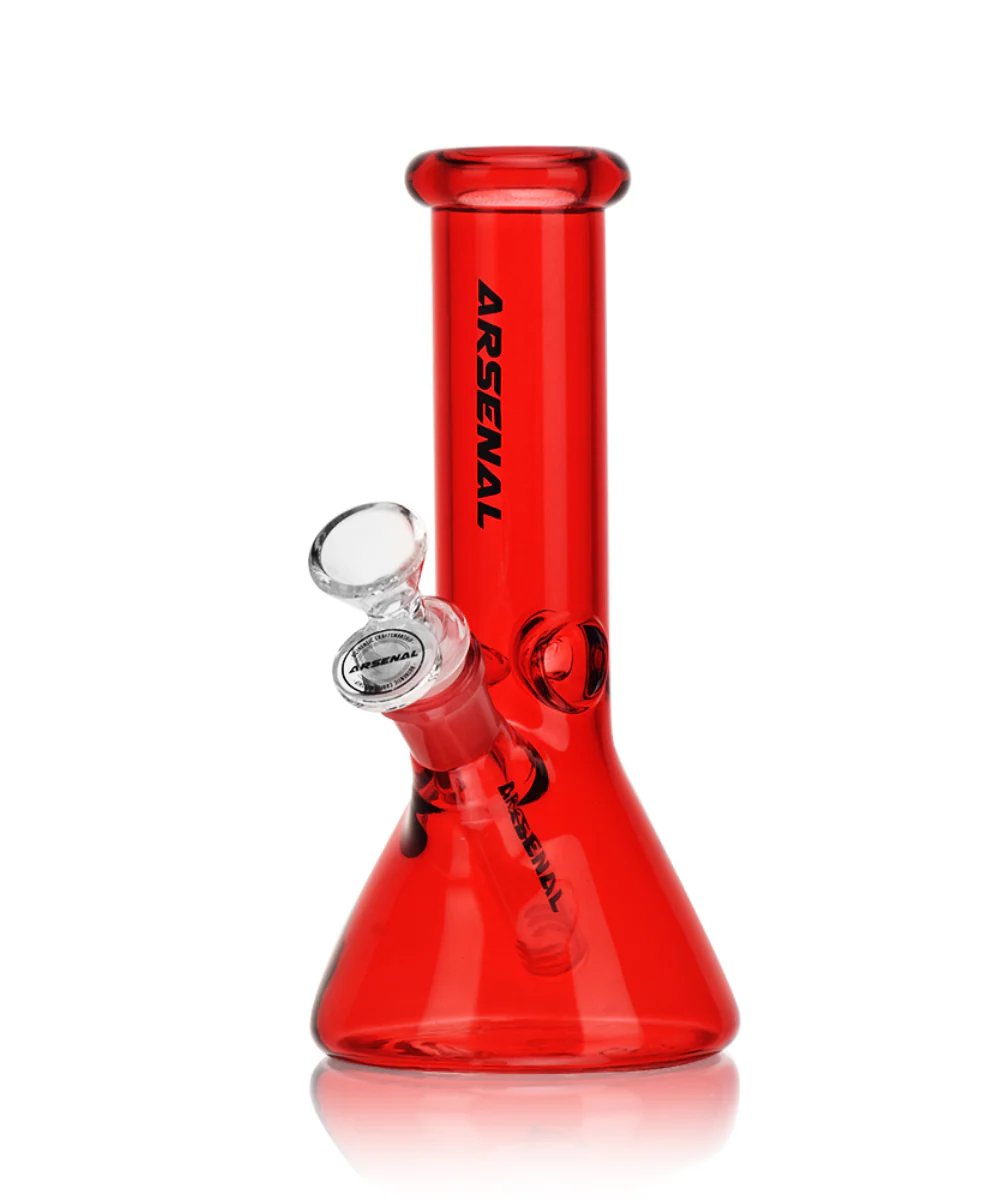 Arsenal 8" Vibrant Hue Glass Beaker Bong - Image 4