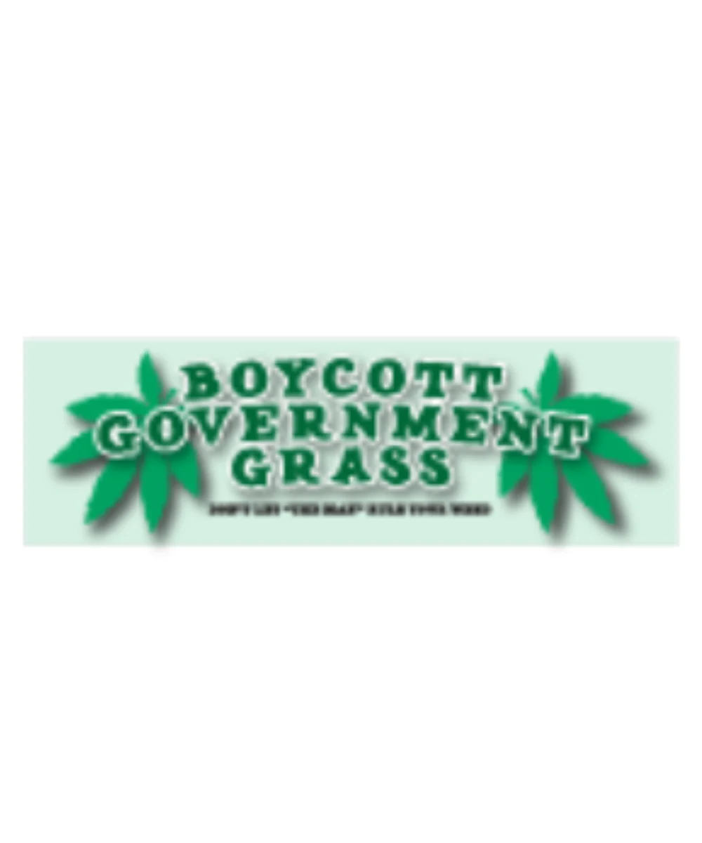 Boycott Government Grass Sticker
