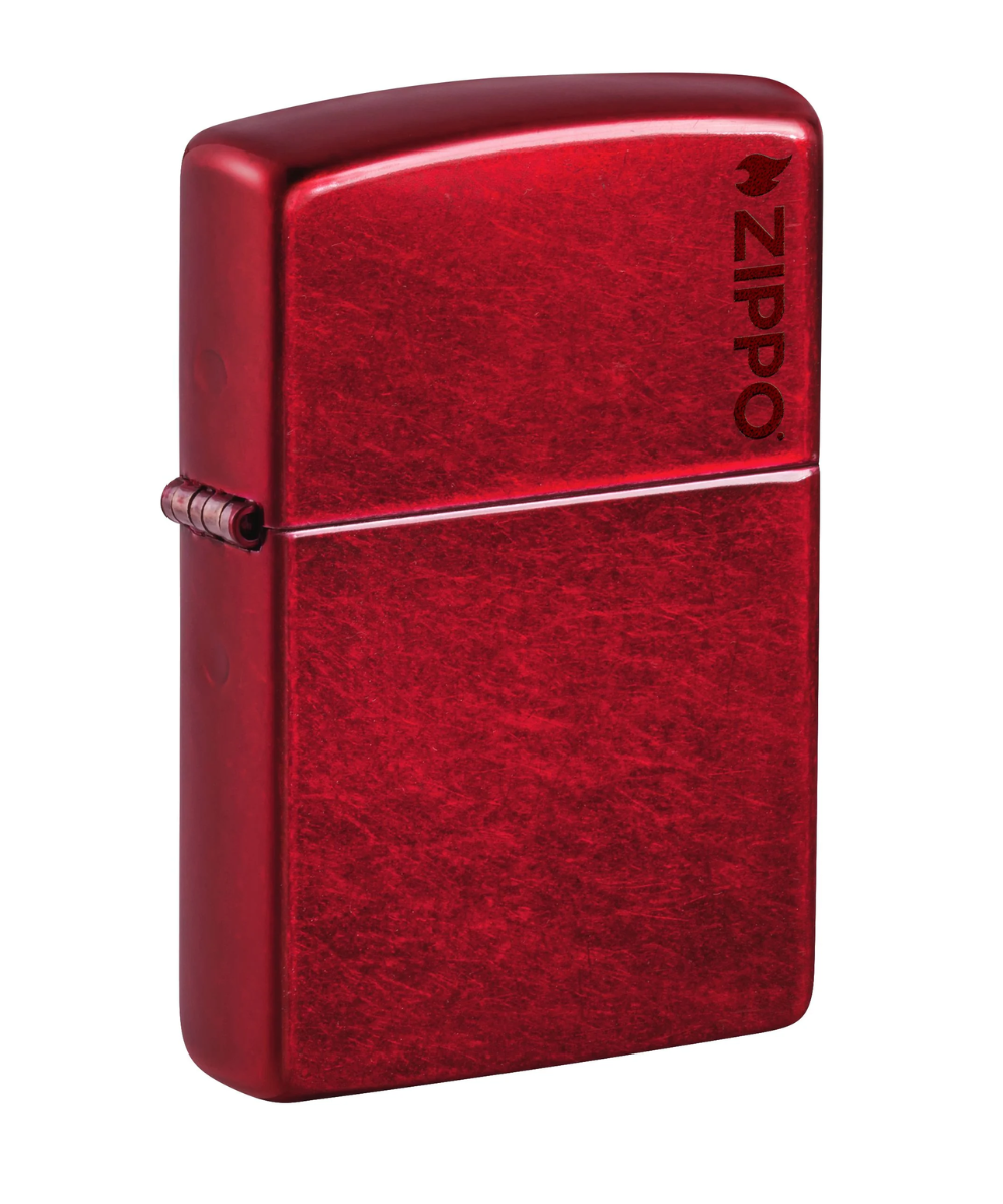 Candy Apple Red Zippo Logo Zippo Lighter