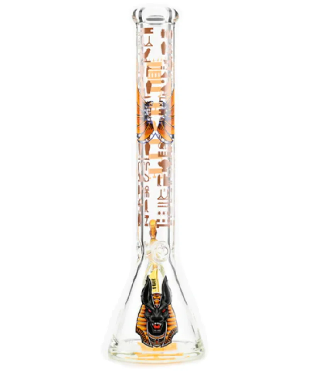 Castle Glassworks 18" Anubis Glass Beaker Bong