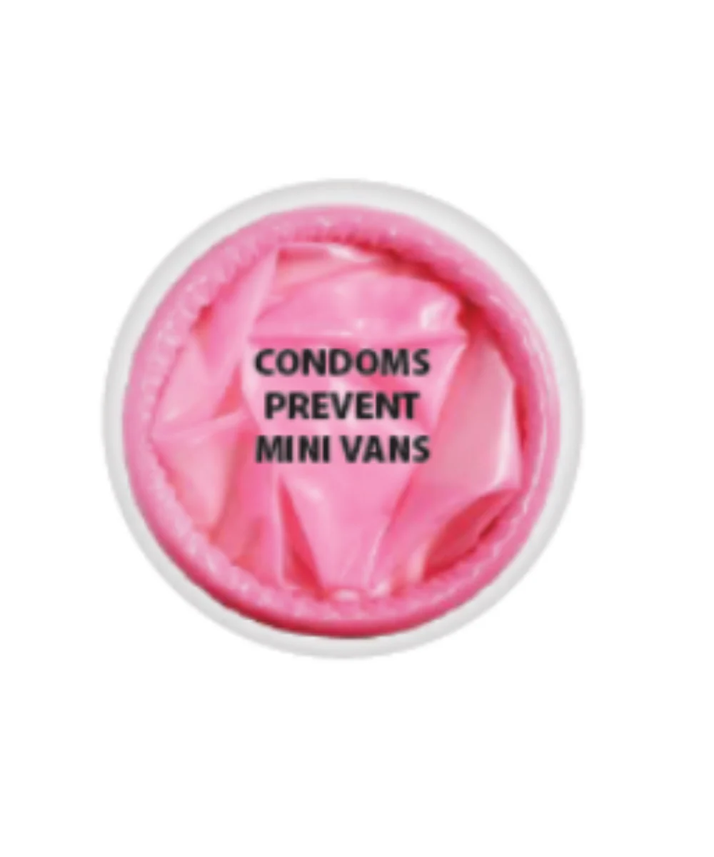 Condoms Prevent Mini Vans Magnet