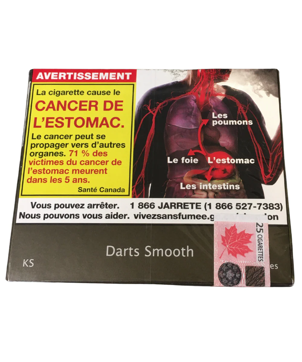 Darts Smooth King Size Cigarettes 25 Pack