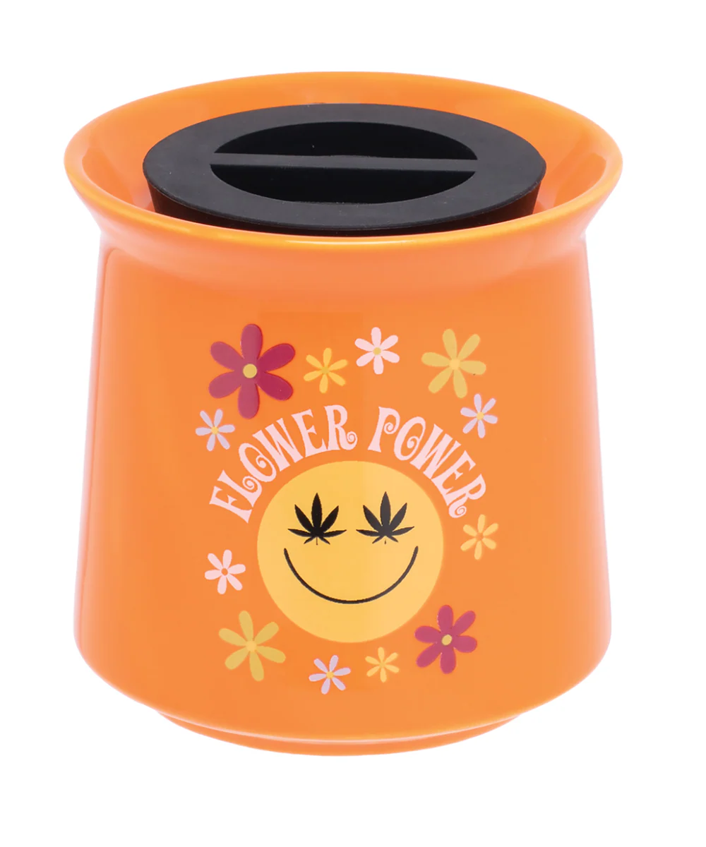 Fujima Wide Mouth Ceramic Stash Jar