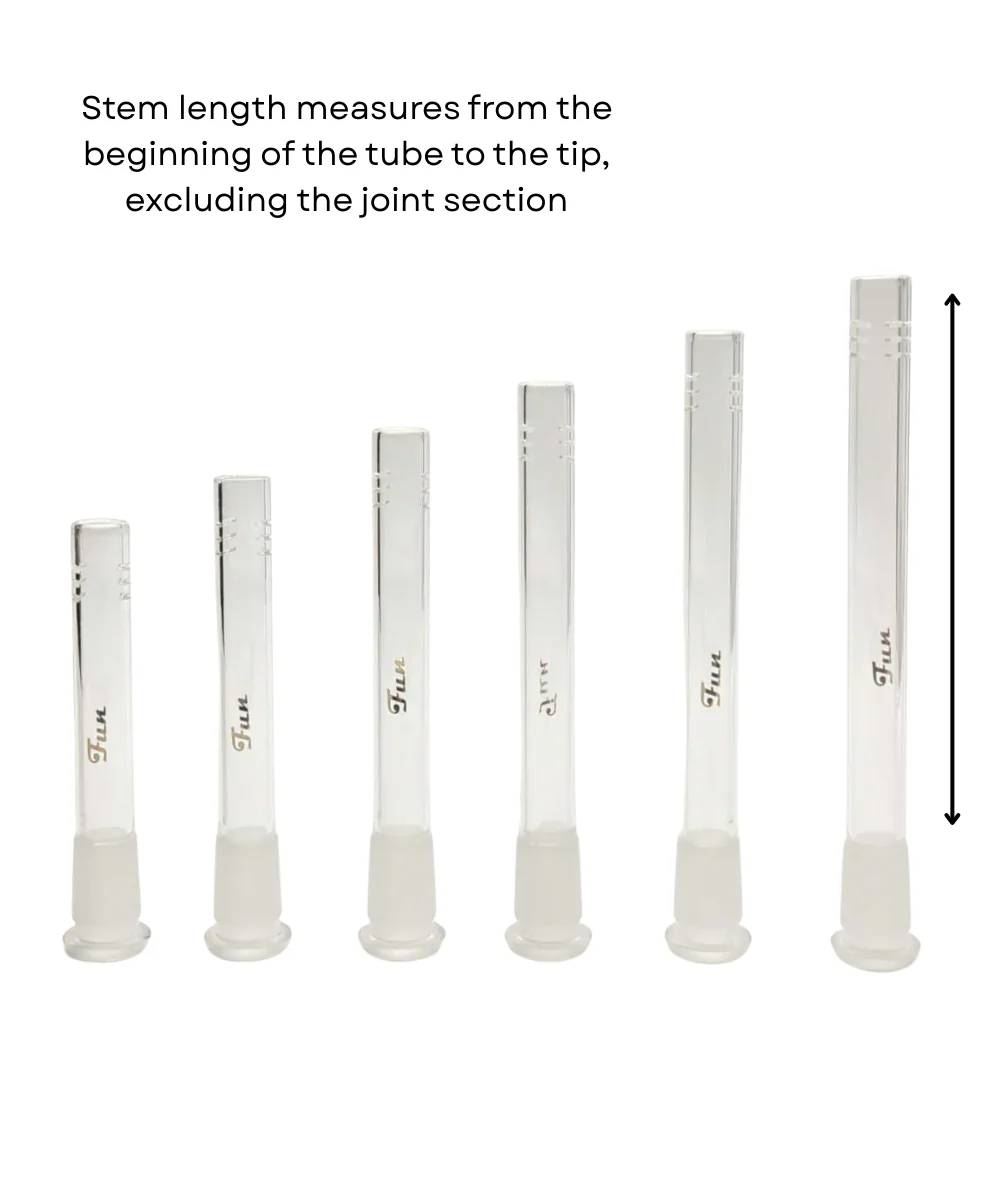 Glass Diffuser Downstem Assorted Lengths