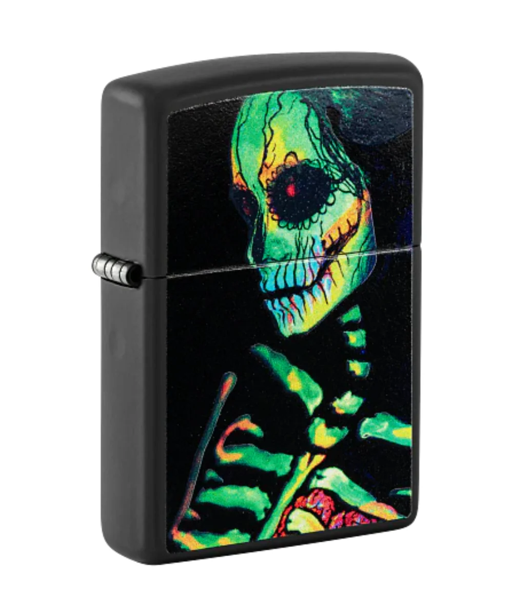 Glowing Skull Zippo Lighter