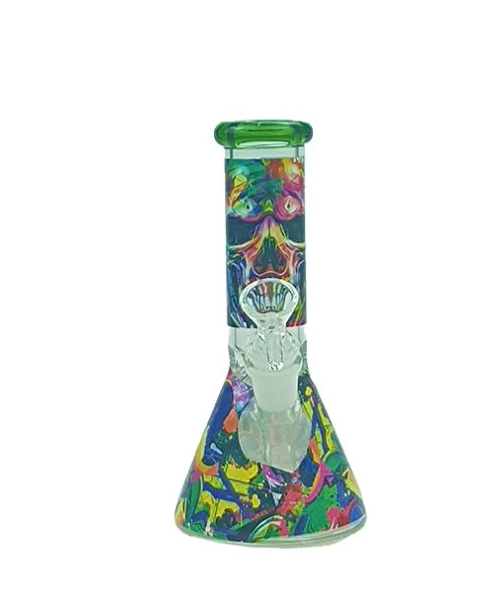 Haze 8" Skull Glass Beaker Bong