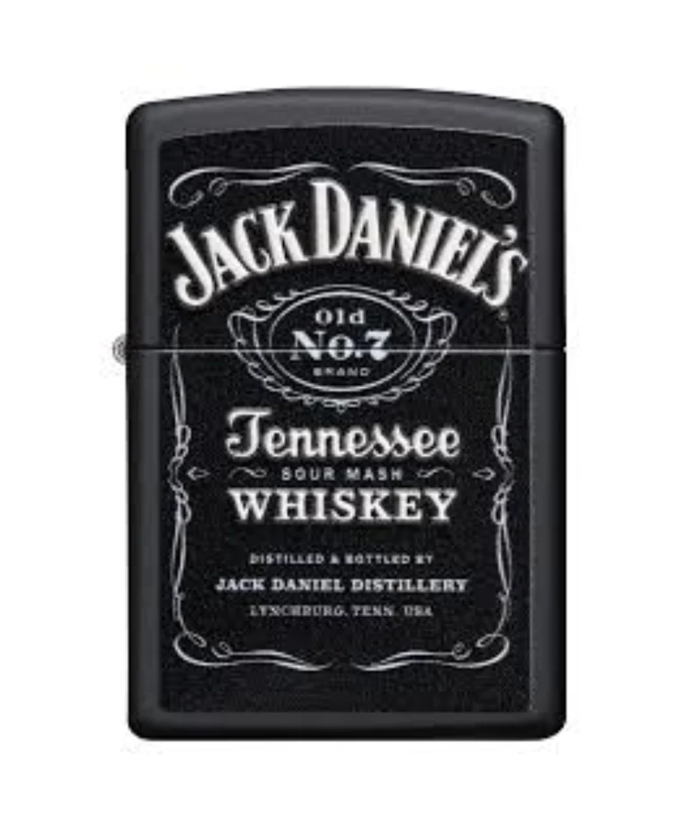 Jack Daniel's Textured Print Black Zippo Lighter
