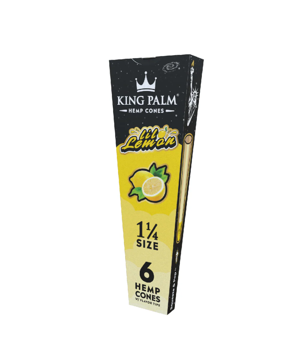 King Palm 1 1/4 Squeeze & Pop Cones 6pk Asst Flavours