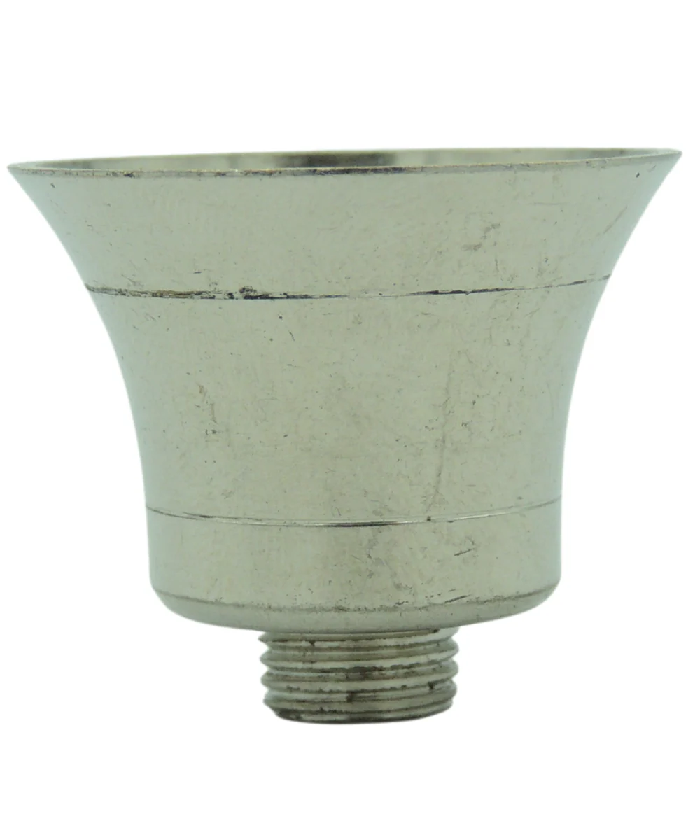 Large Bell Shaped Nickel Pipe Bowl