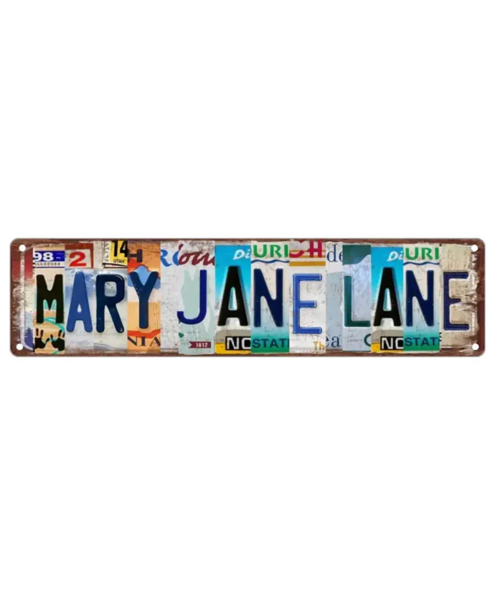 Mary Jane Lane Tin Sign