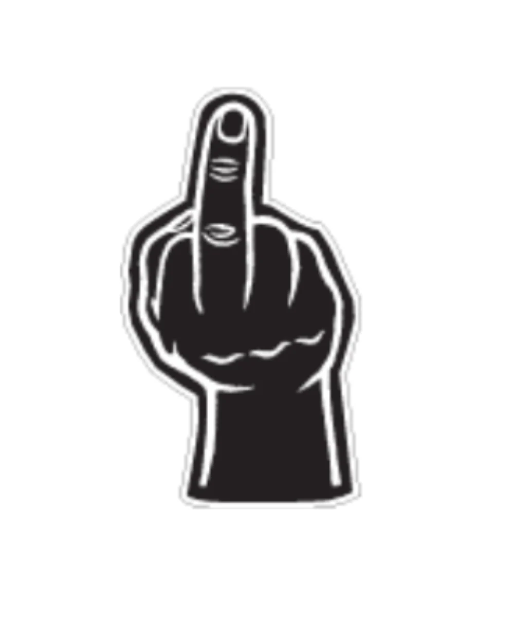 Middle Finger Sticker