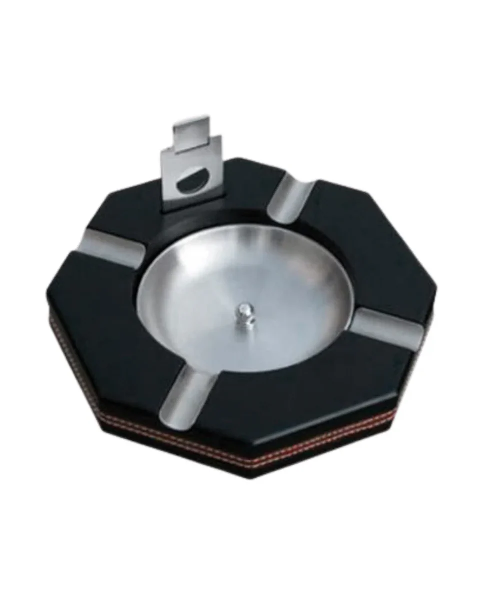Octagonal Ashtray With Cutter