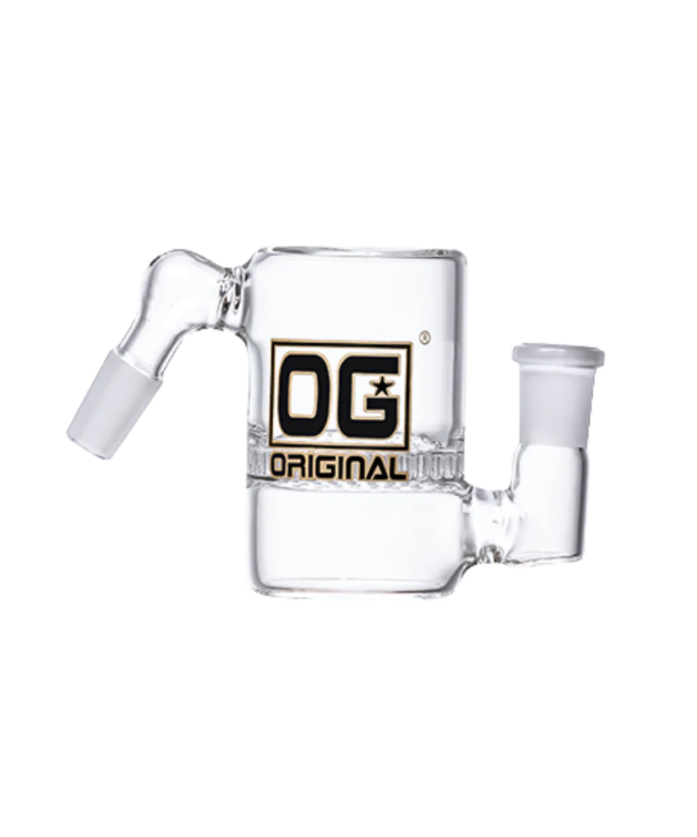 OG Glass 14mm 45° Honeycomb Perc Ash Catcher