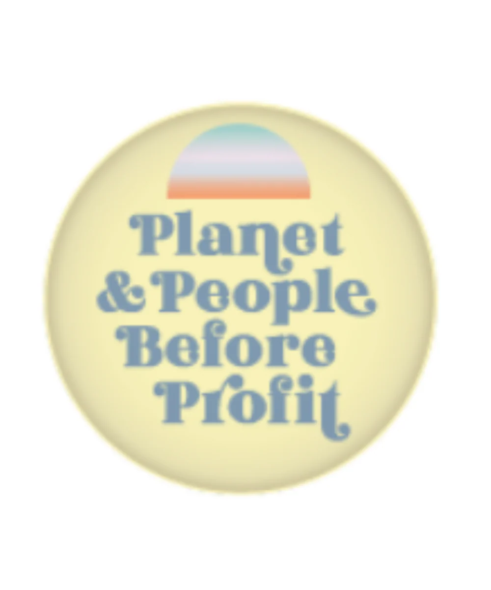 Plants & People Before Profit Button