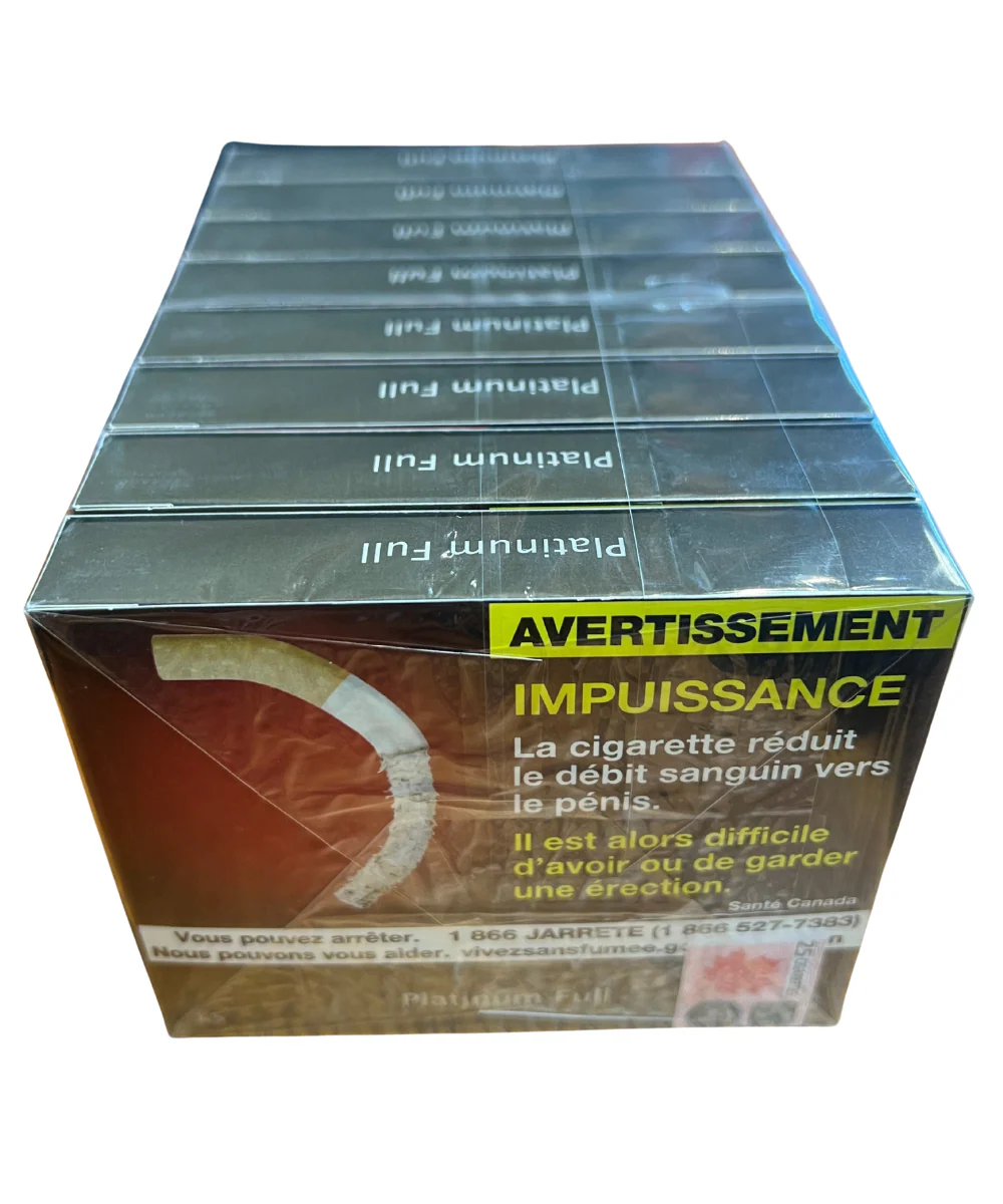 Platinum Full King Size Cigarettes Carton 25pk