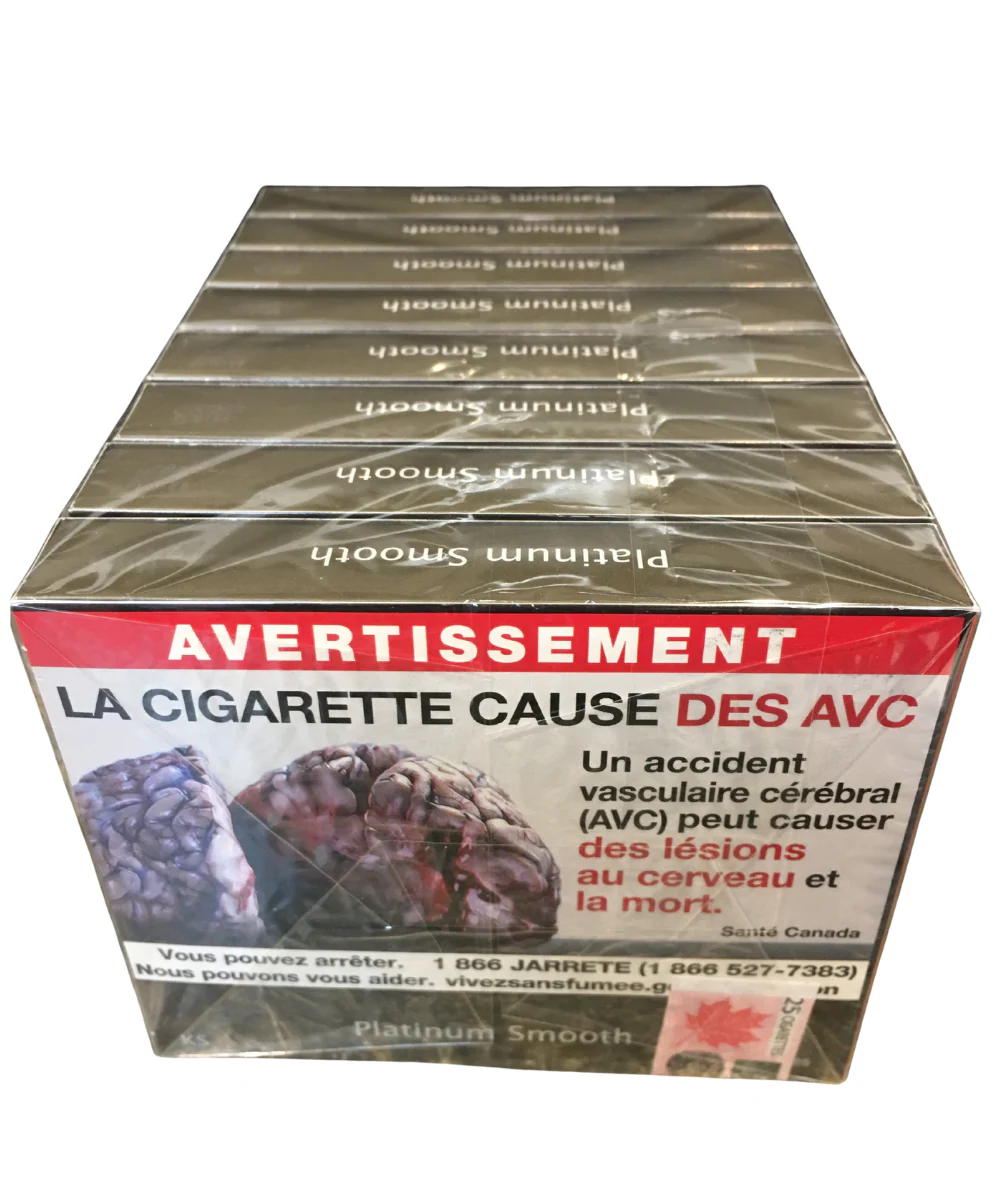 Platinum Smooth King Size Cigarettes Carton 25pk