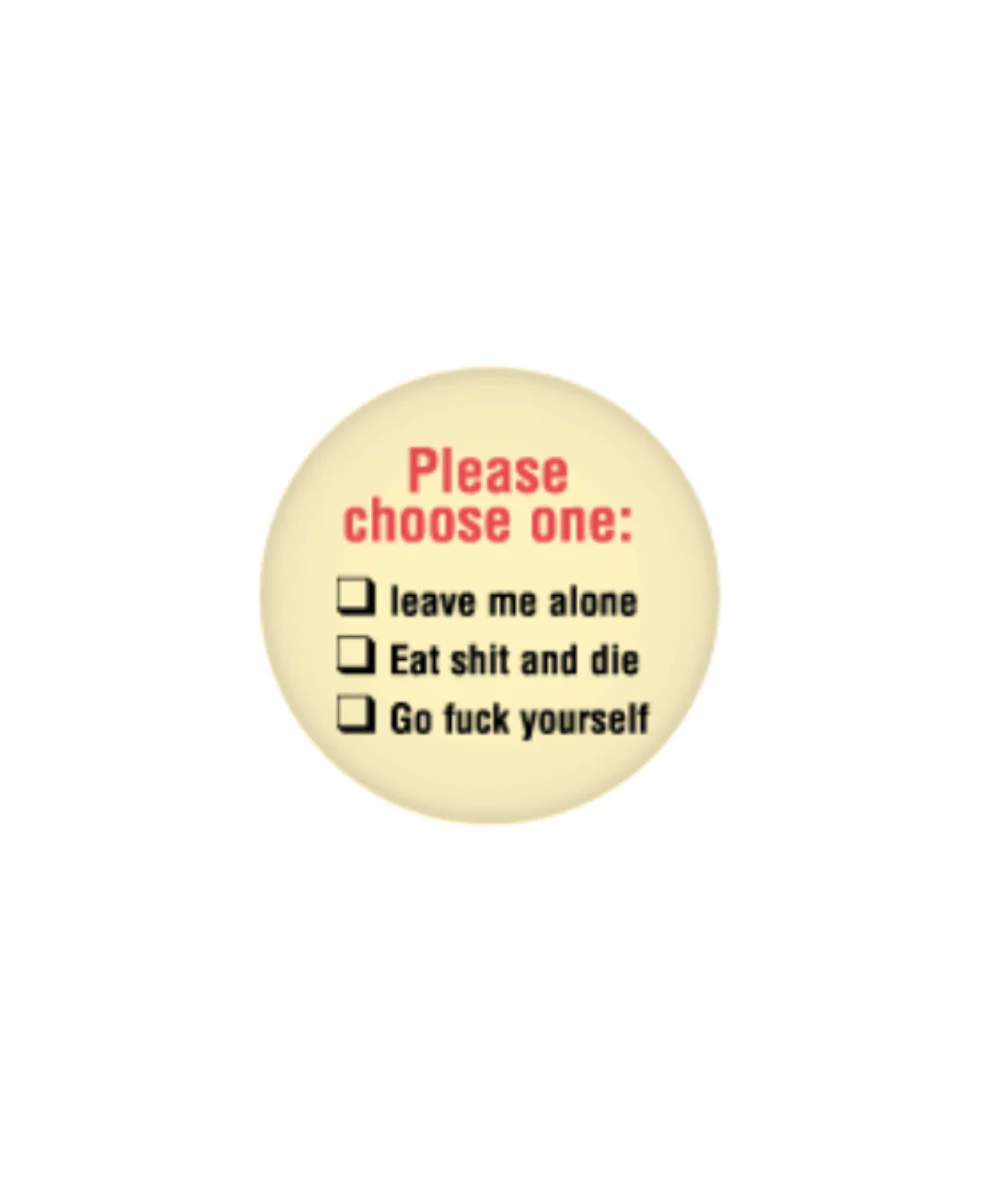 Please Choose One Button