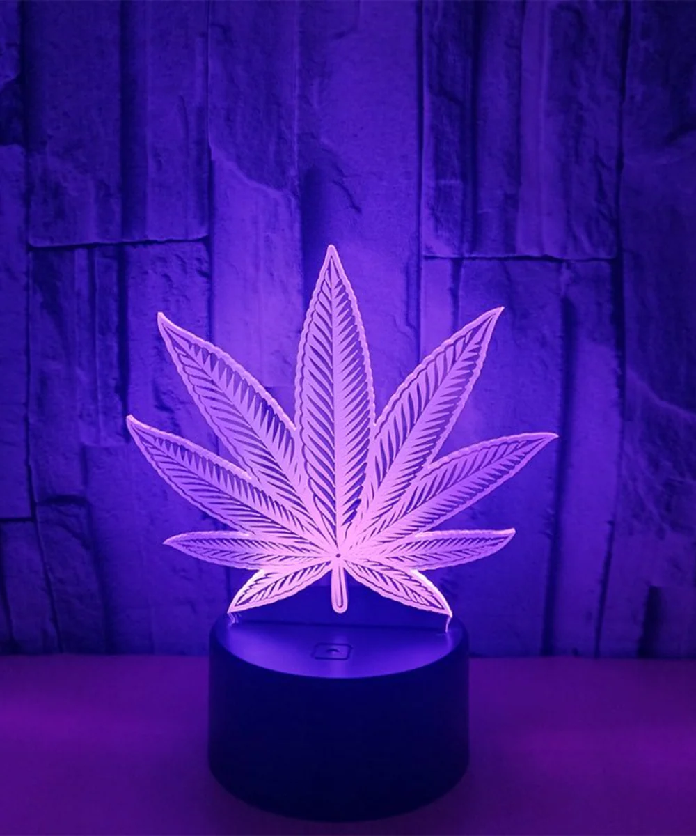 Pot Leaf LED Table Lamp