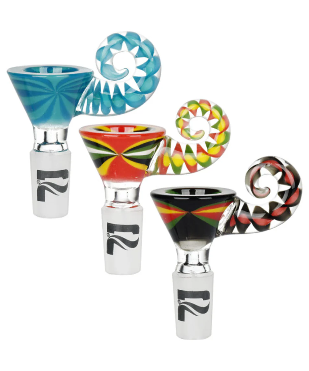 Pulsar 14mm Next Level Curved Horn Handle Bong Bowl