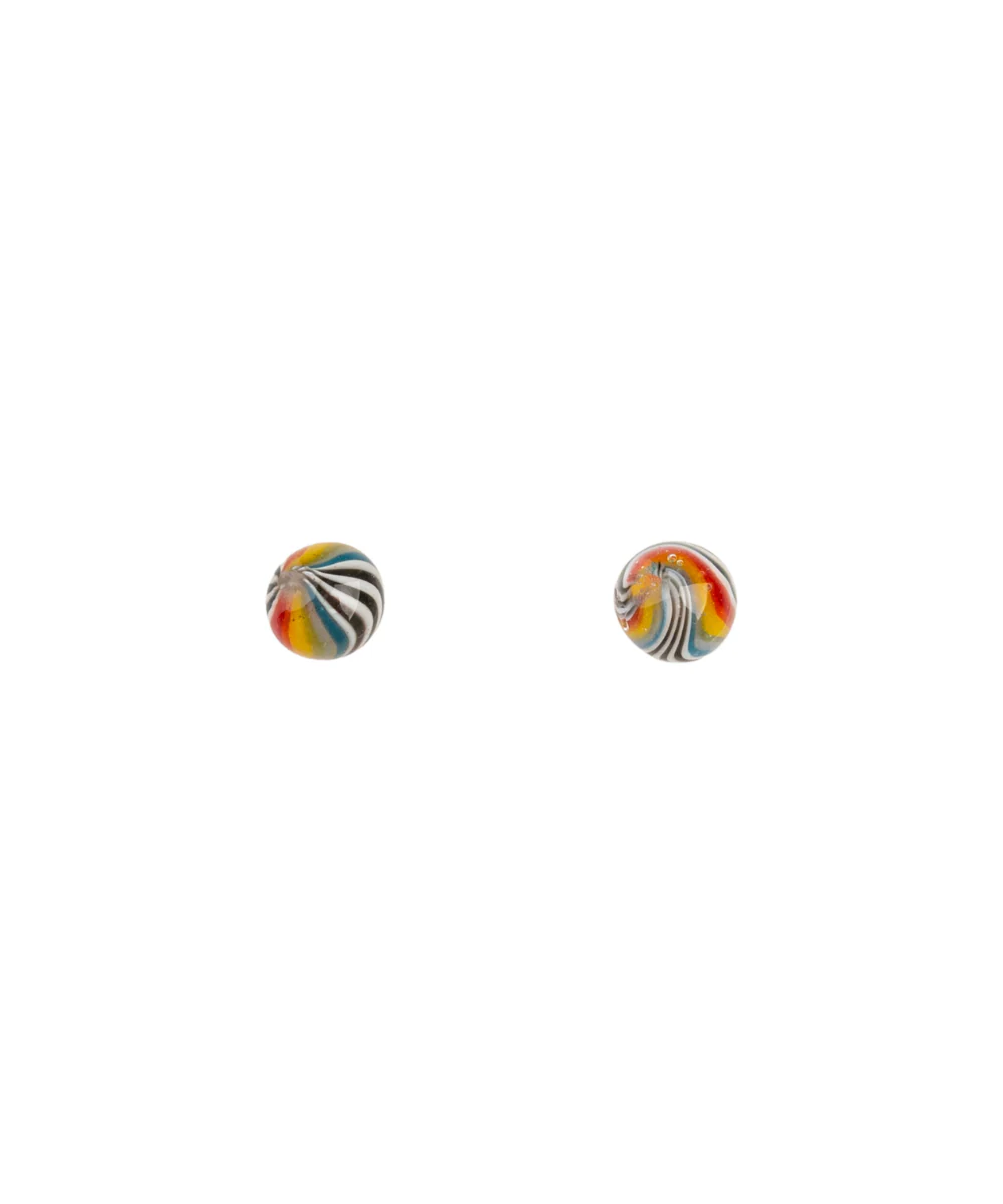 Red Eye Glass 6mm Wig Wag Terp Pearls 2pk