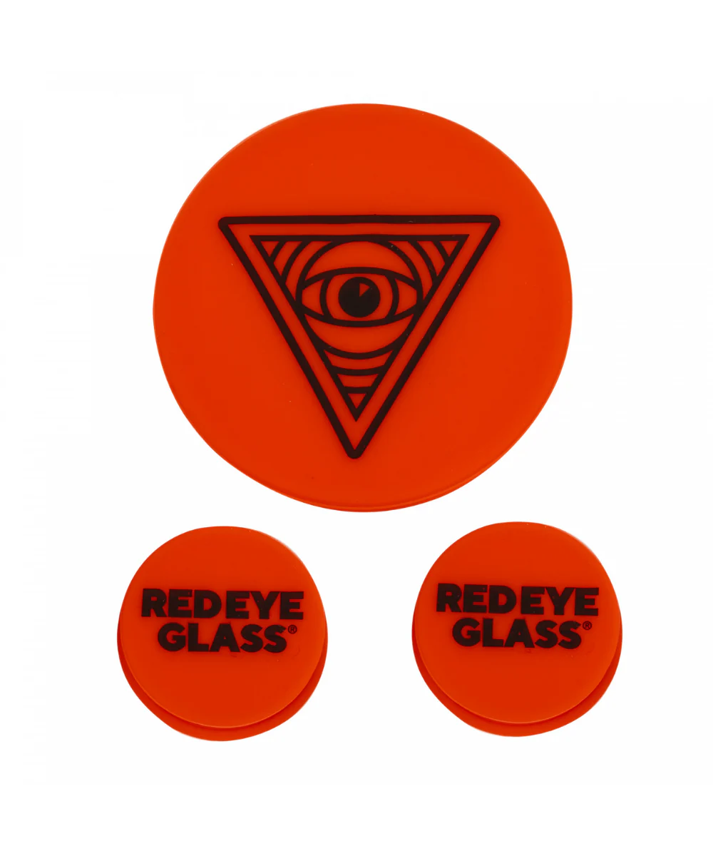 Red Eye Glass Silicone Cleaning Caps