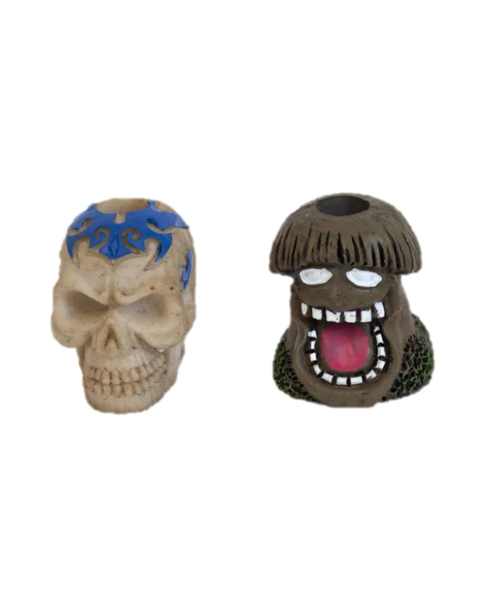 Resin Snuffer Assorted Skull Designs