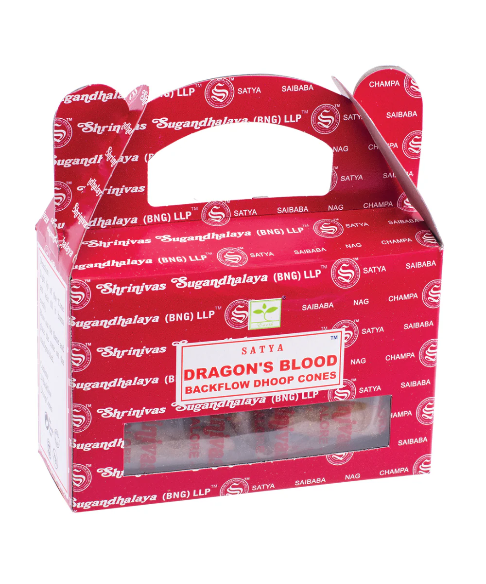 Satya Dragon's Blood Backflow Incense Cones