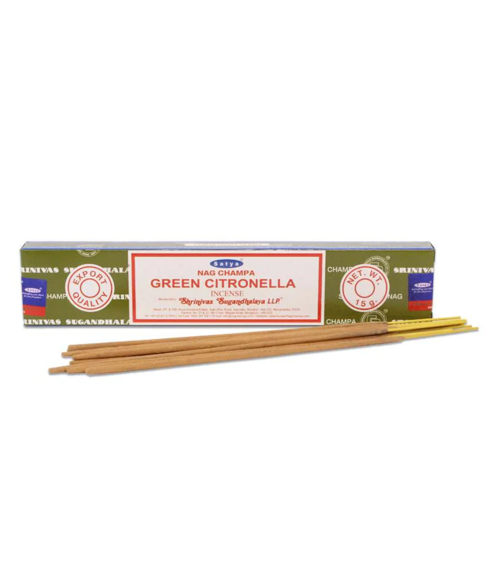 Satya Green Citronella Incense 15g Pack