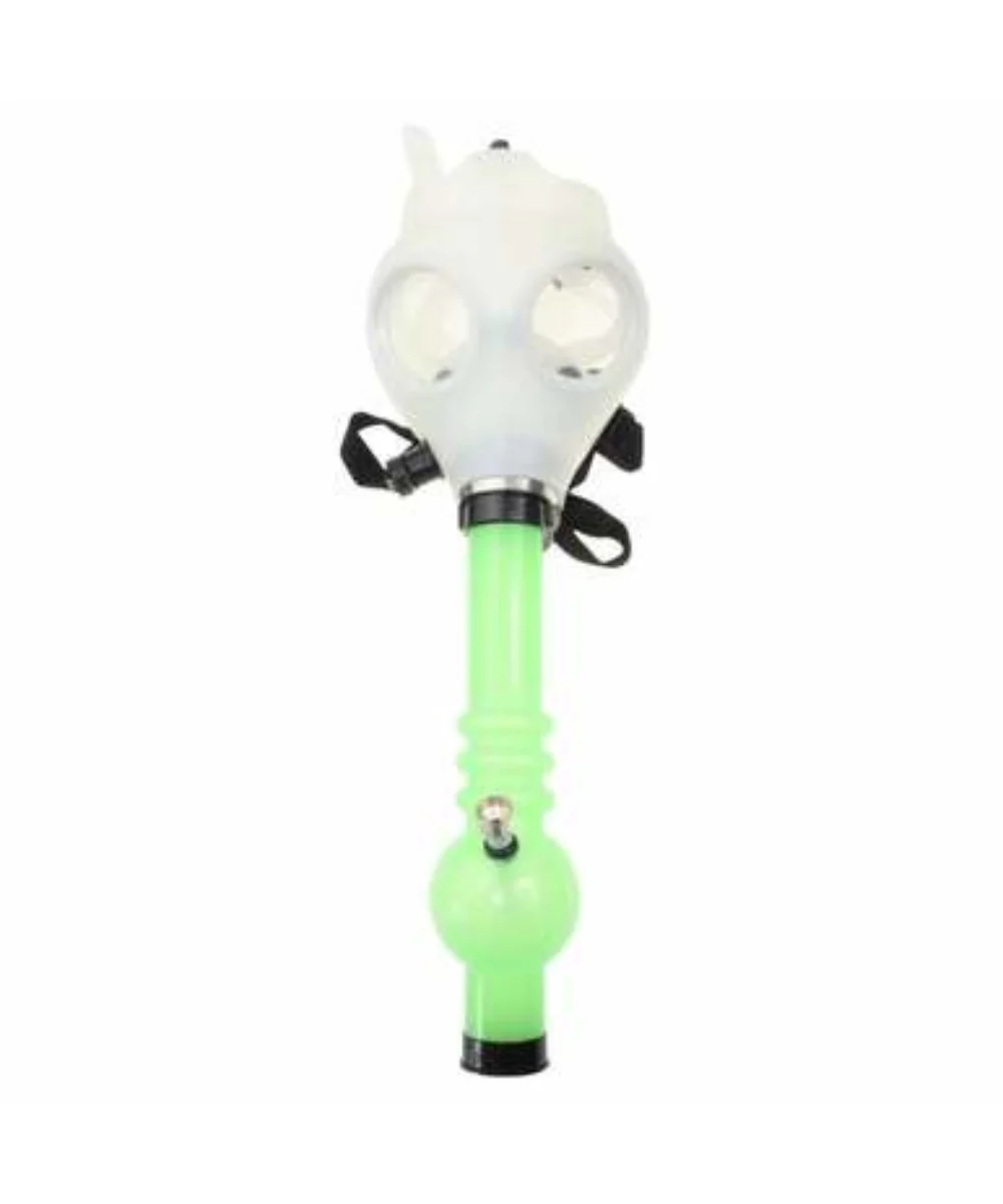 Silicone Gas Mask With Bong Attachment