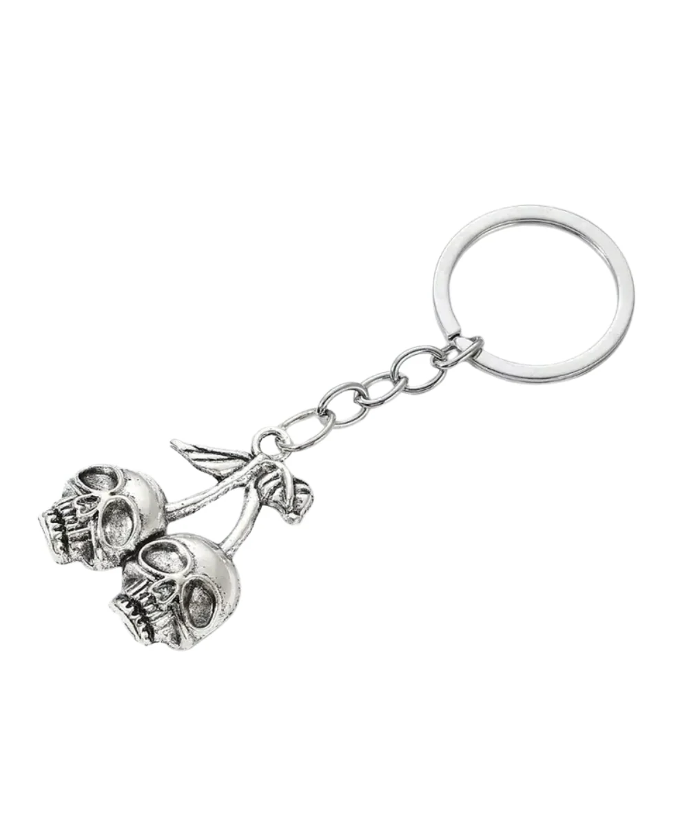 Skull Cherries Keychain