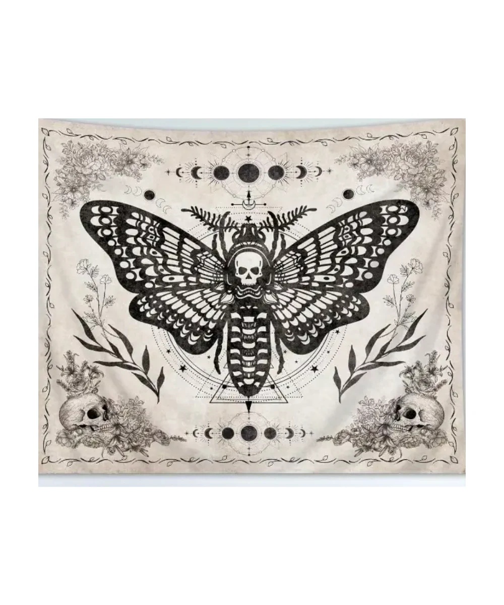 Skull Moth Tapestry