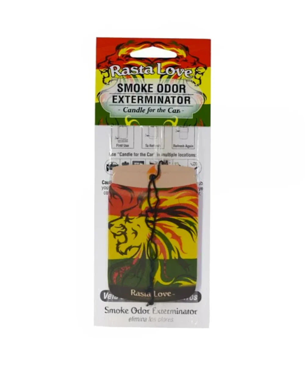 Smoke Odor Exterminator Candle For The Car Rasta Love