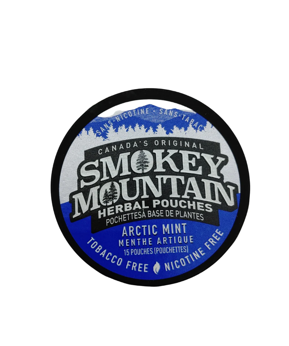 Smokey Mountain Arctic Mint Pouches With Caffeine