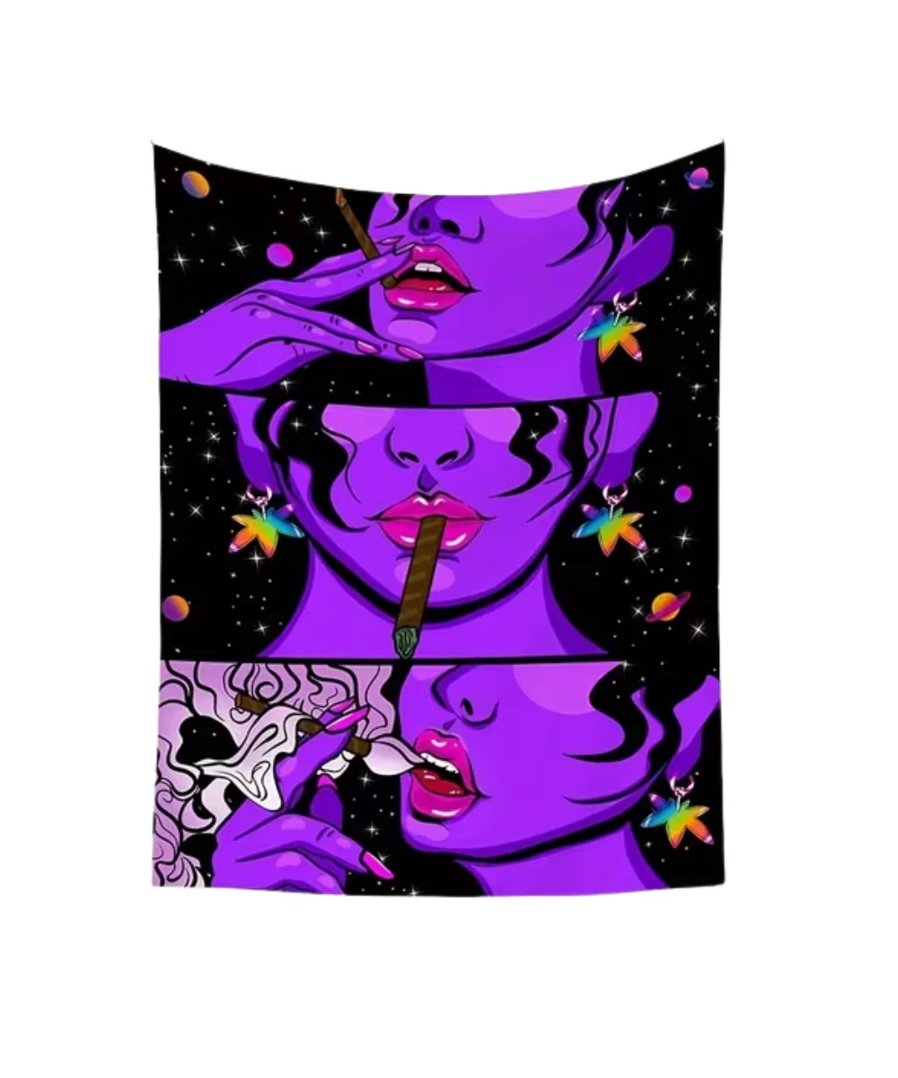Smoking Girl Tapestry