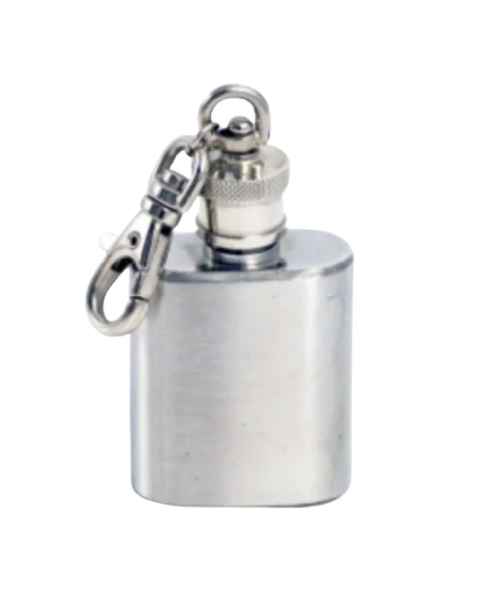 Stainless Steel 1oz Keychain Flask