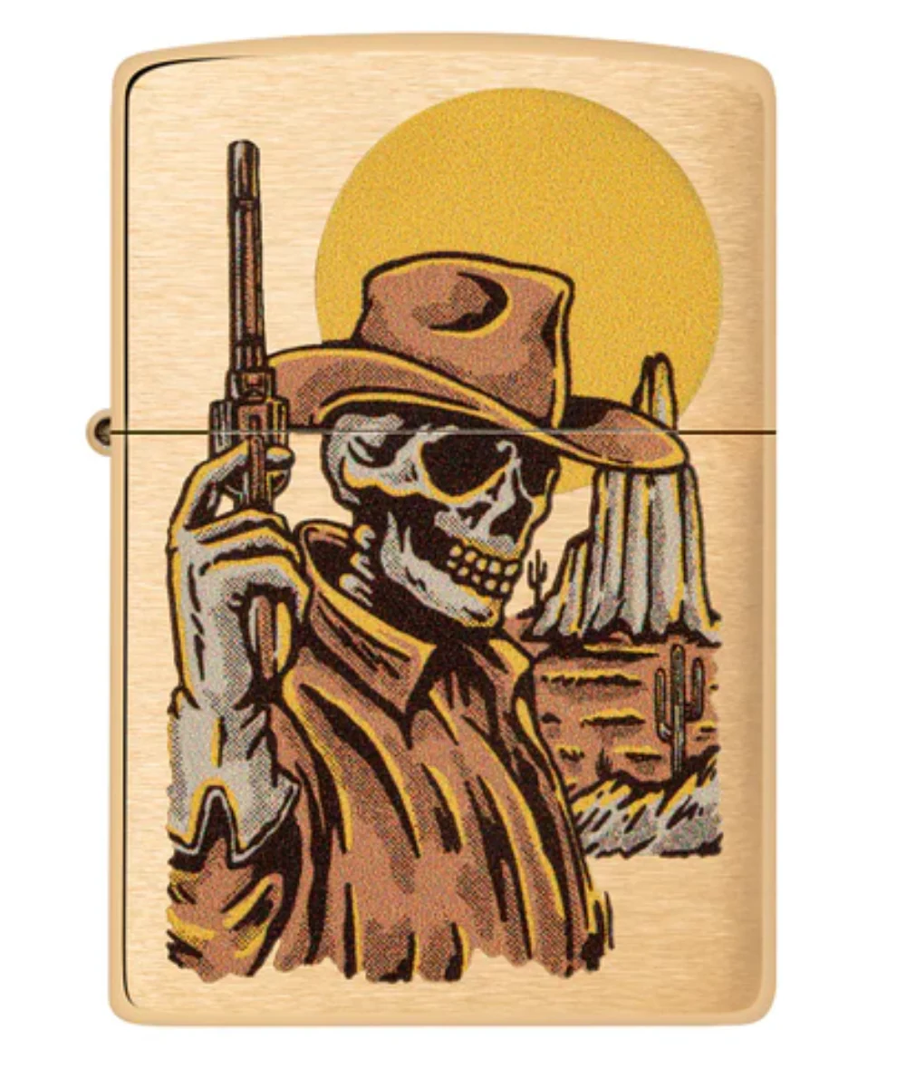 Wild West Skeleton Zippo Lighter