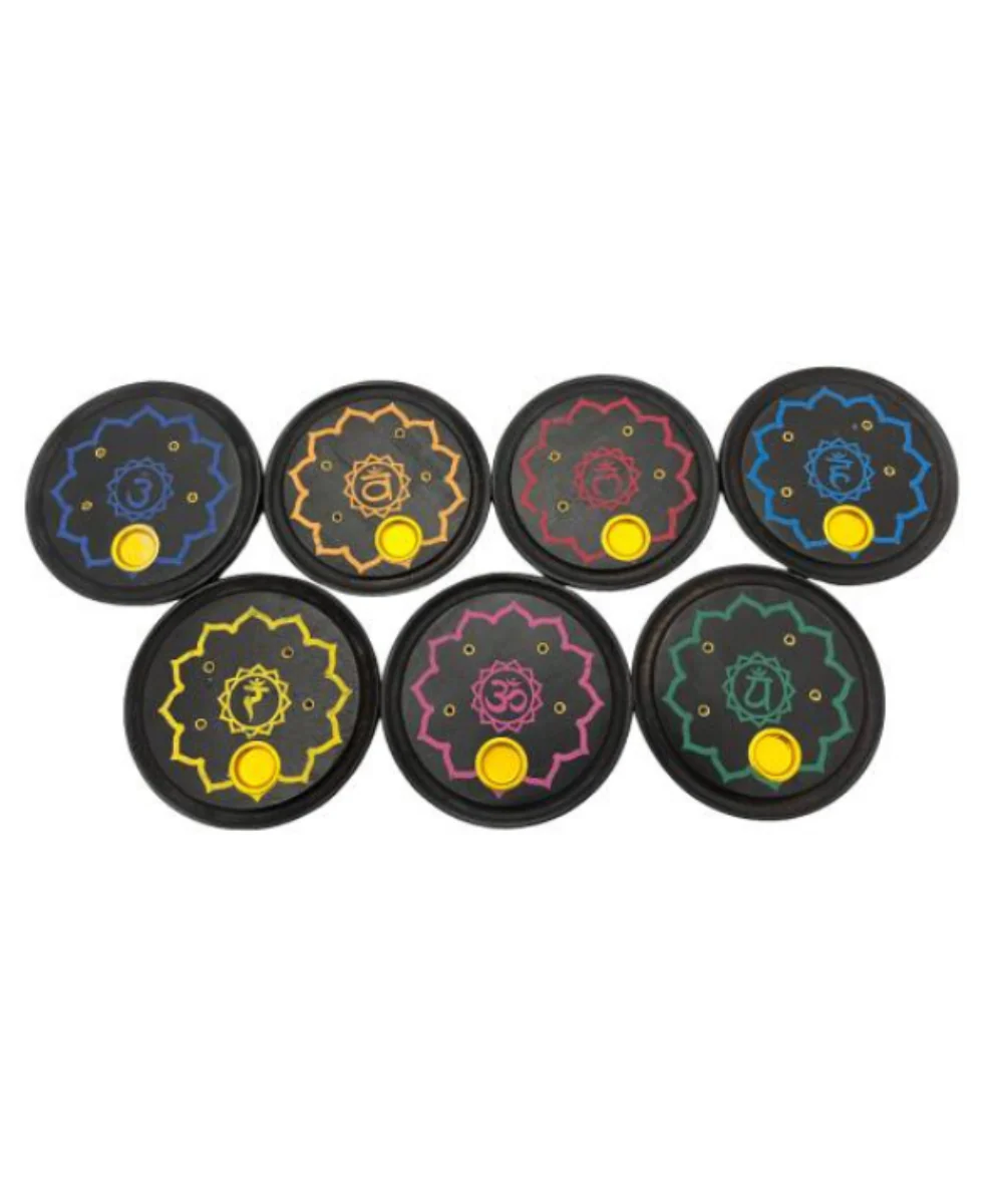 Zenn Round Seven Chakra Incense Burner