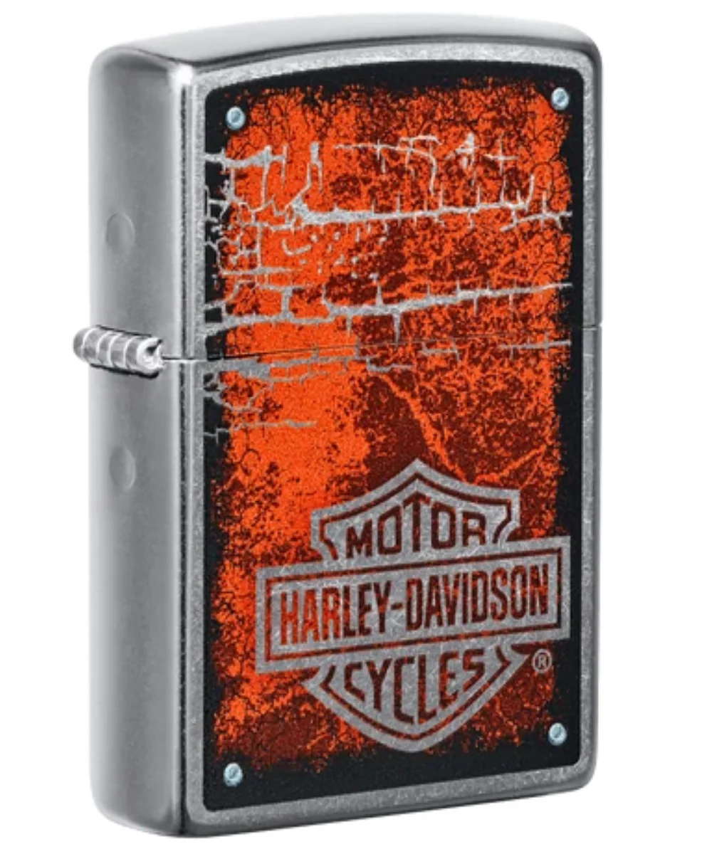 Zippo Harley Davidson Cracked Logo Lighter