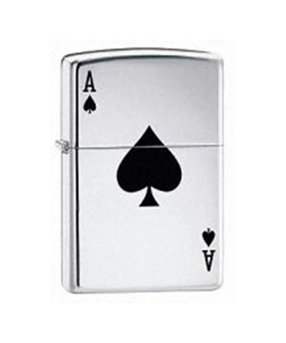 Zippo Lighter Lucky Ace High Polished Chrome
