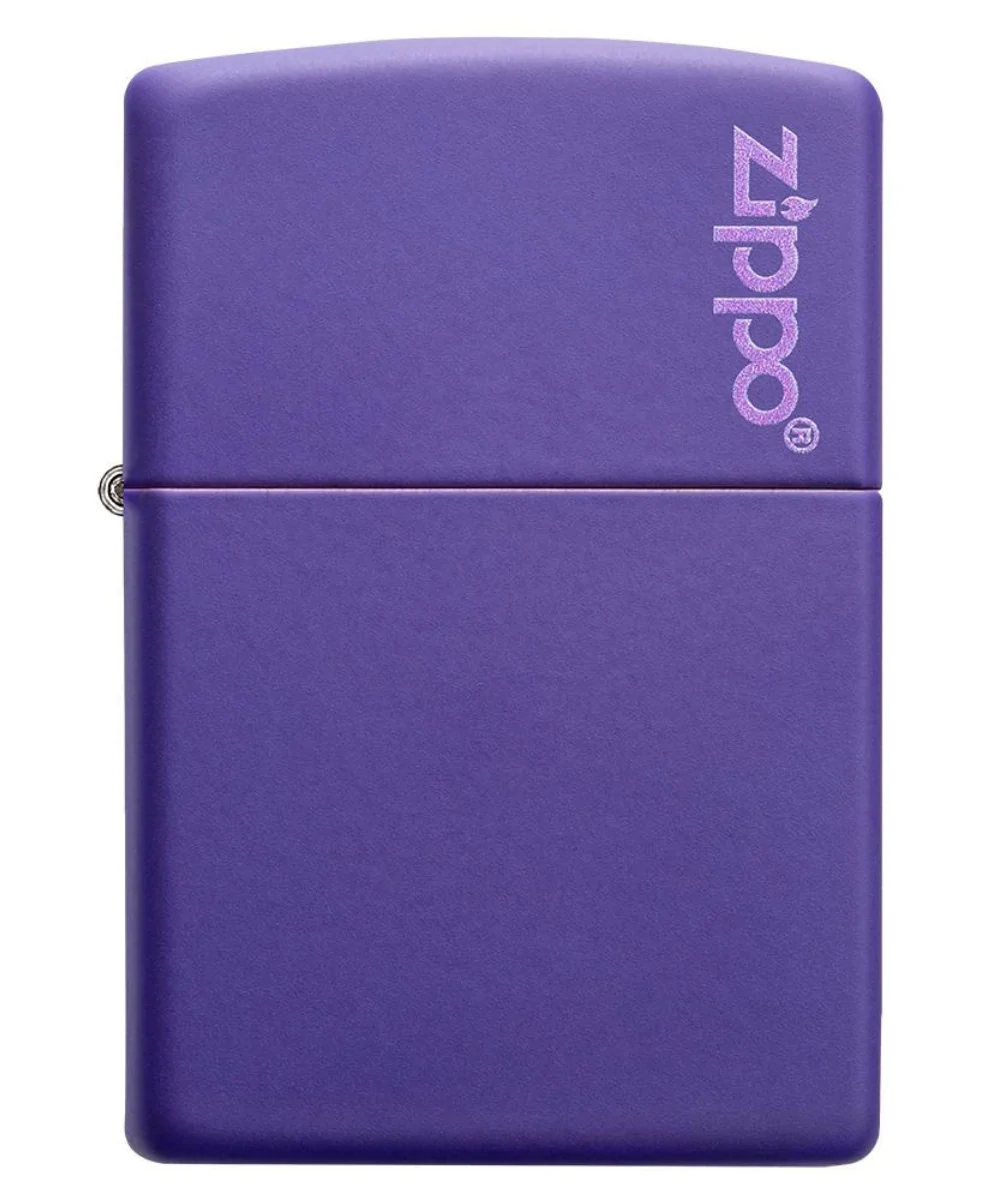 Zippo Purple Matte W/ Zippo Logo Lighter